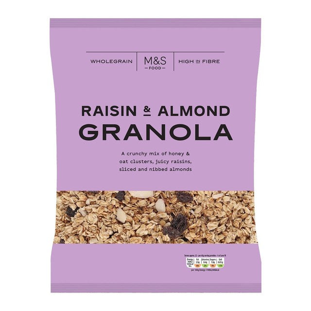 M&S Raisin Almond & Honey Granola 1kg, imported from the UK