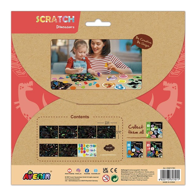 Great Gizmos Scratch Dinosaur Kit Pack of 6 - British product
