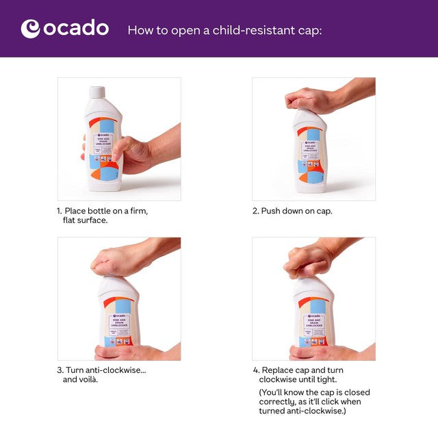 Ocado Sink and Drain Unblocker 500ml, imported from the UK