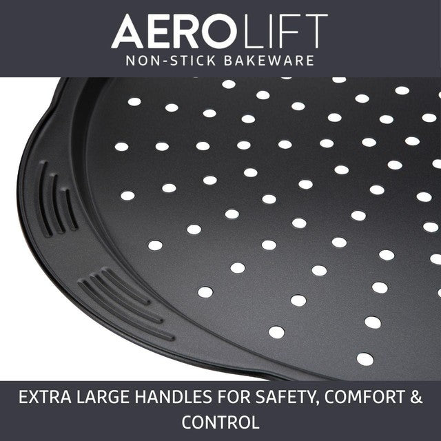 Prestige Aerolift Carbon Steel Pizza Tray 30cm, imported from the UK