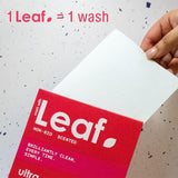 Wash with Leaf non bio laundry sheets 25 sheets (British brand)