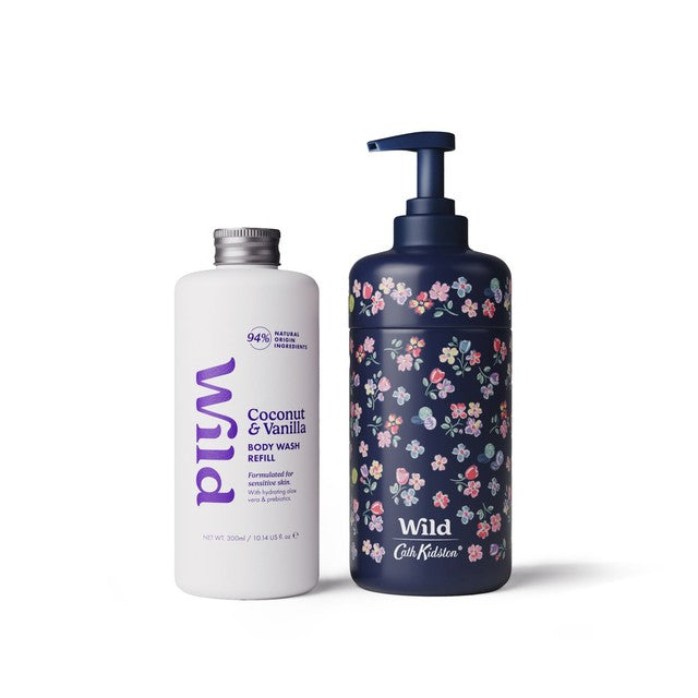 Wild body wash starter pack with Cath Kidston case, UK version