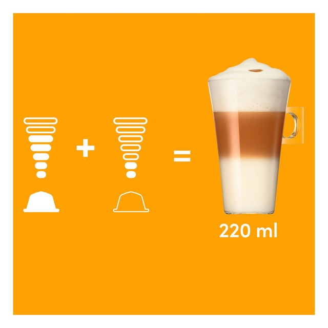 Nescafe Dolce Gusto Latte Macchiato powder blend, imported from the UK