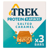 Trek salted caramel protein flapjack bars 3 x 50g (British brand)
