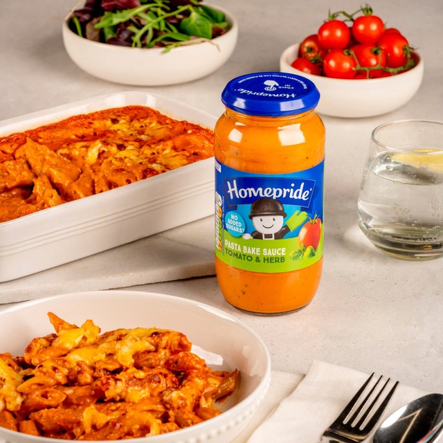 Homepride Tomato & Herb Pasta Bake Sauce, UK version
