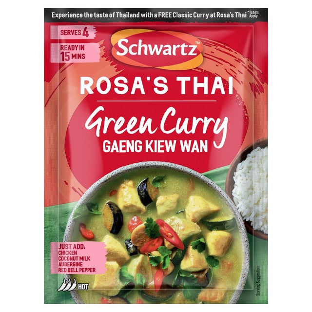 Schwartz Thai Green Curry mix 30g (British brand)