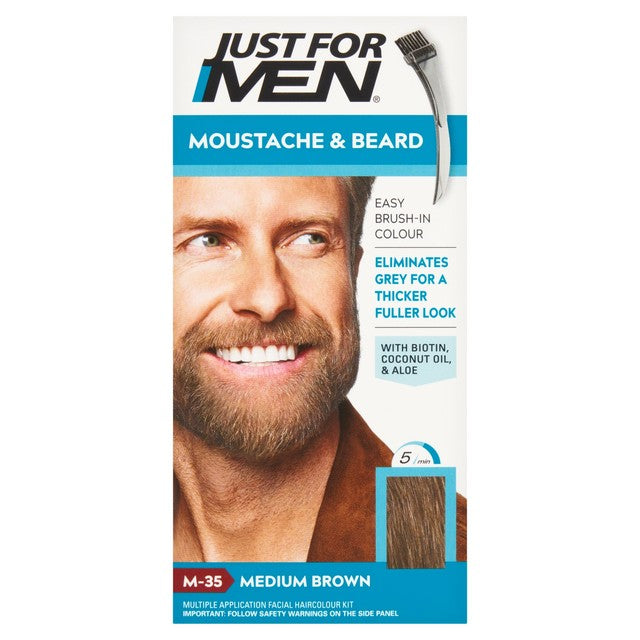 Just For Men medium brown beard and moustache dye, UK version