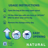Catsan Natural Clumping Odour Control Cat Litter 20L - British product