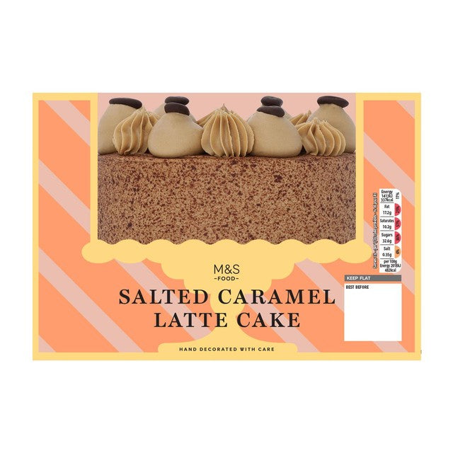 M&S salted caramel latte cake 1.17kg (British brand)