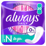 Always Dailies normal panty liners 20 count, UK version