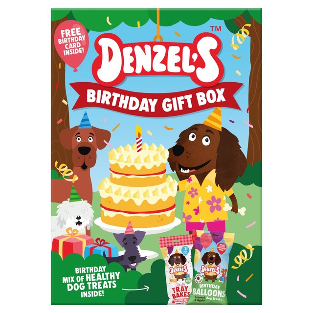 Denzel's birthday dog treats gift box 110g - British product