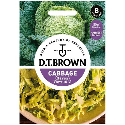 Mr Fothergills Samen D.T. Brown Savoy Vertus Kohlrabi Samen 300 Samen