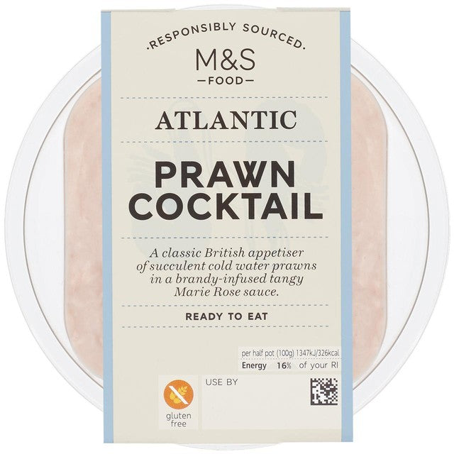 M&S Prawn Cocktail seafood starter 200g, imported from the UK