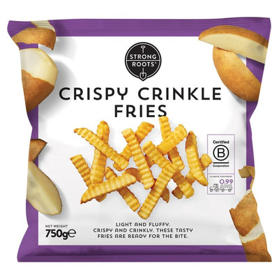 Strong Roots Knusprige Wellen-Pommes Frites Gefrorene Kartoffel-Pommes Frites 750g