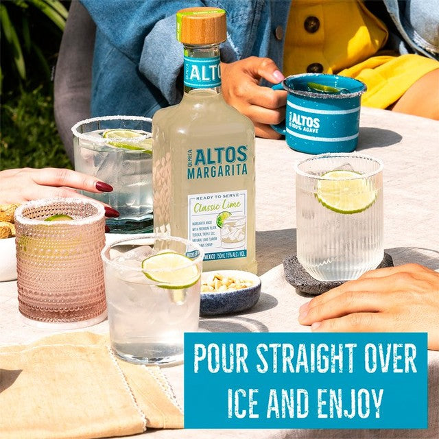 Olmeca Altos Tequila Ready to Serve Margarita premixed cocktail 75cl, imported from the UK