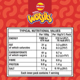 Wotsits Crispy Bacon chickpea crisps multipack 6 x 16g (British brand)