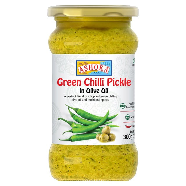 Ashoka green chilli pickle 300g - British product