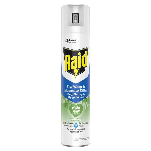 Raid Plant Based Fly Killer spray 300ml, imported from the UK