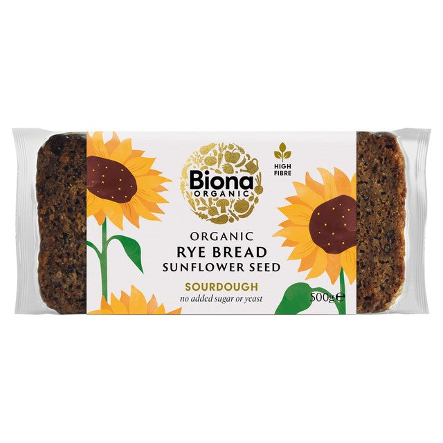Biona Rye Bread with Sunflower Seeds 500g - British product
