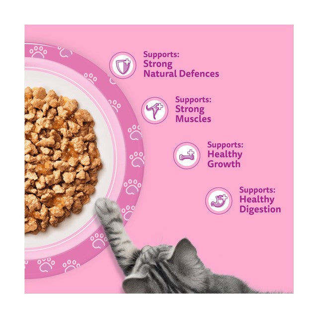 Whiskas cat food pouches poultry feasts 40x85g (British brand)