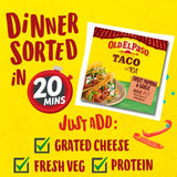 Old El Paso sweet paprika garlic taco kit 308g, imported from the UK