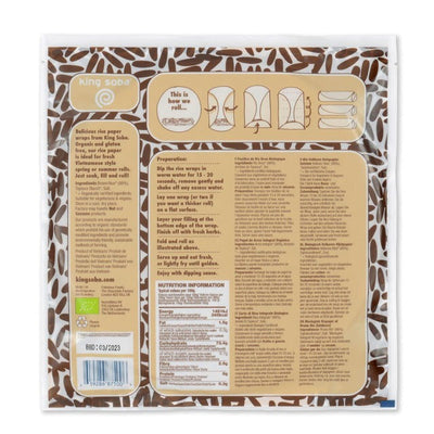 King Soba Økologiske brune rispapirwraps 200g