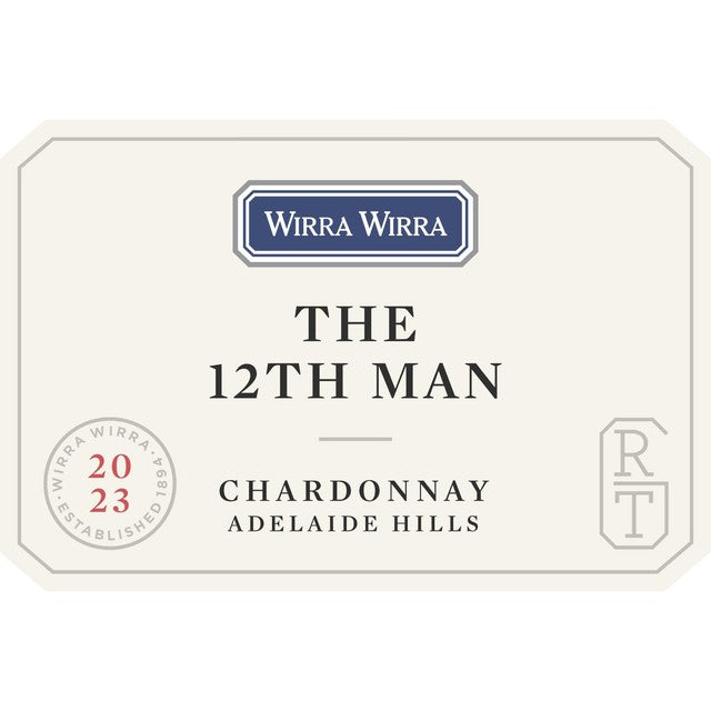 Wirra Wirra 12th Man Adelaide Hills Chardonnay wine 75cl (British brand)