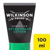 Wilkinson Sword sensitive aftershave lotion 100ml (British brand)