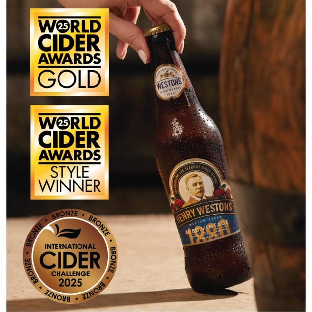 Henry Weston vintage cider 500ml, UK version