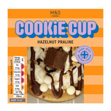 M&S hazelnut praline cookie cup 110g, imported from the UK