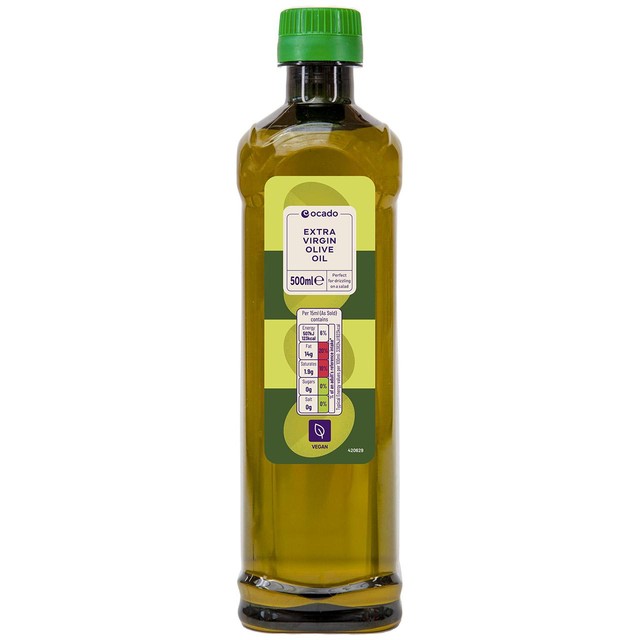Ocado extra virgin olive oil, imported from the UK