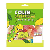 M&S Colin The Caterpillar Sour Stomps tropical fruit flavour gums 170g, imported from the UK