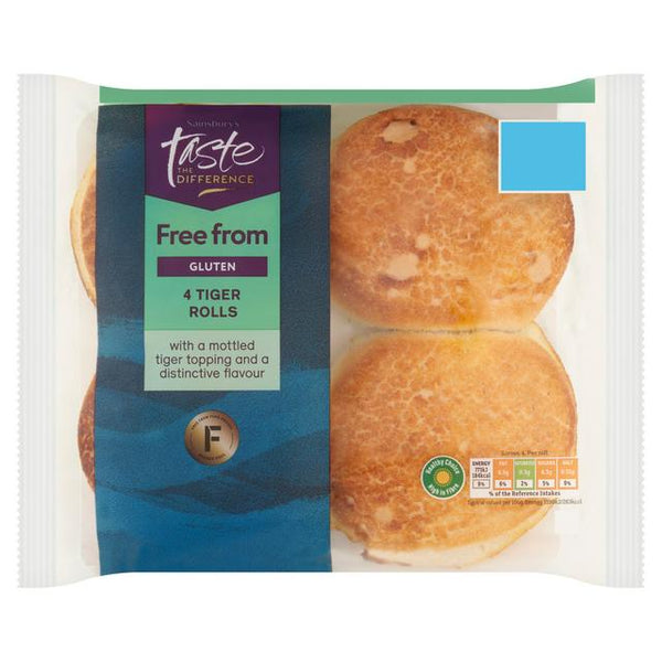 Sainsburys Free From Tiger Rolls Taste the Difference x4 260g