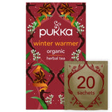 Pukka Herbs Winter Warmer herbal tea 20 teabags, imported from the UK