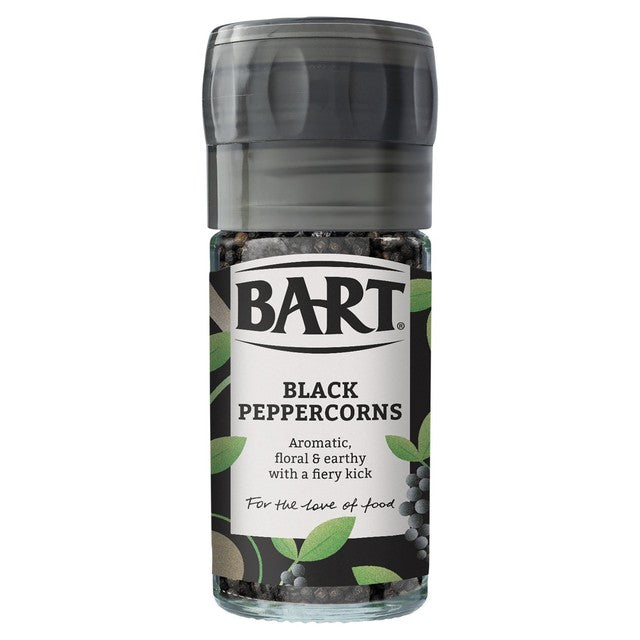 Bart black peppercorn mill 42g - British product