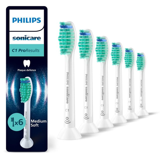 Philips Sonicare C1 ProResults brush head 6 pack, imported from the UK