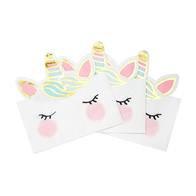 Talking Tables unicorn paper napkins pack of 8 (British brand)