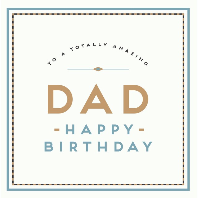 Pigment Alice Scott Amazing Dad Birthday Card 160mm x 156mm - British product