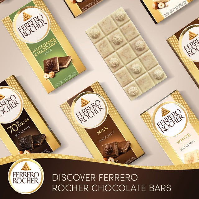 Ferrero Rocher white chocolate hazelnut bar 90g - British product