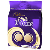 Cadbury white chocolate buttons 100g bag - British product
