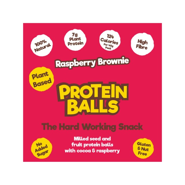 Good4U protein balls raspberry brownie 3 x 40g, UK version