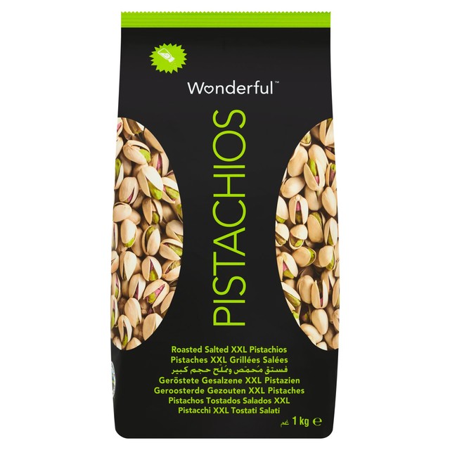 Wonderful Pistachios Roasted & Salted bag (British brand)