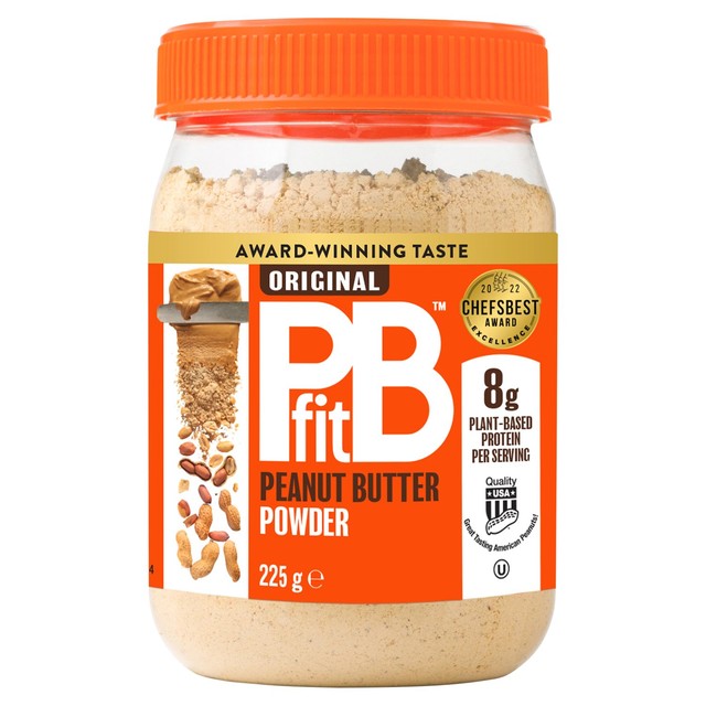 PB Fit peanut butter powder 225g, imported from the UK