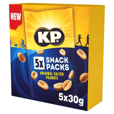 M&S KP Salted Peanuts Multipack 5 x 30g- Buy online at McGrocer