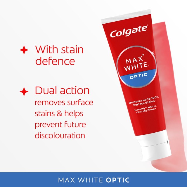 Colgate Max White One Optic Whitening Toothpaste 20ml travel size - British product