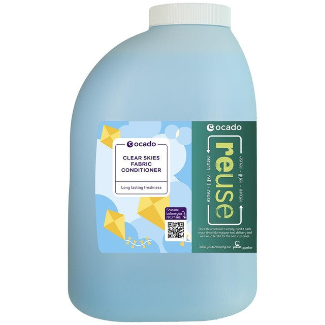 Ocado Clear Skies fabric conditioner 2.7L, imported from the UK