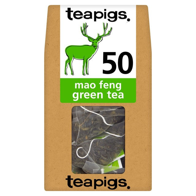 Teapigs Mao Feng Green Tea Bags 50 count (British brand)
