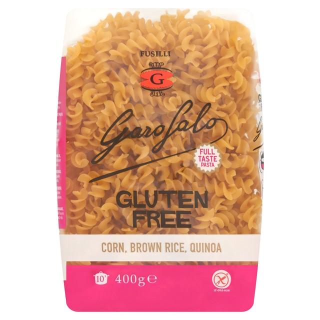 Garofalo Gluten Free Fusilli Pasta 400g bag, UK version