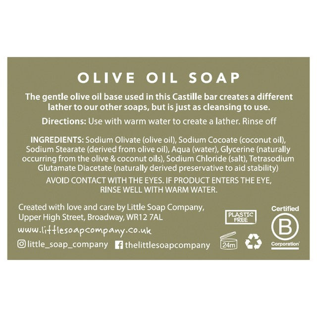 Little Soap Company olive oil bar soap 100g, UK version