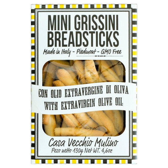 Vecchio Mulino mini grissini with olive oil 130g (British brand)
